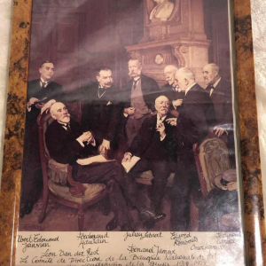 Sketch on canvas of the National Bank Executive Committee H. Richir