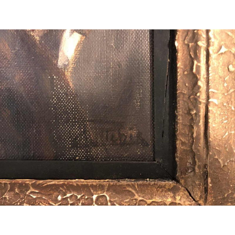 Schets op doek van het Uitvoerend Comité van de Nationale Bank H. Richir