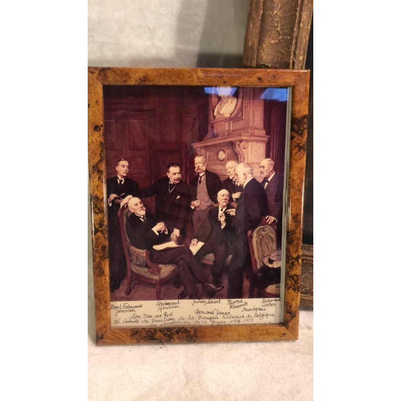 Sketch on canvas of the National Bank Executive Committee H. Richir