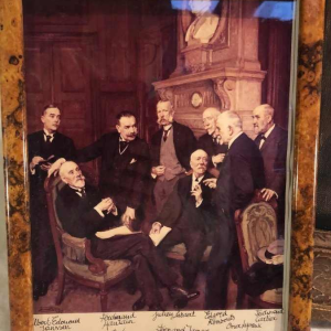 Esquisse sur toile, comité de direction de la Banque Nationale, H. Richir