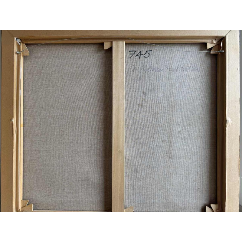 Simone TOUSSAINT Vertrouwen op het kussen schilderij acryl op doek