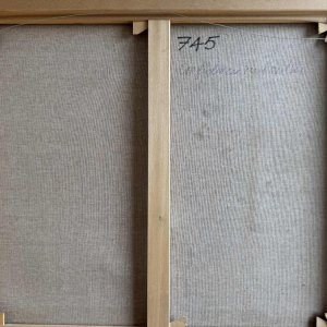 Simone TOUSSAINT Vertrouwen op het kussen schilderij acryl op doek