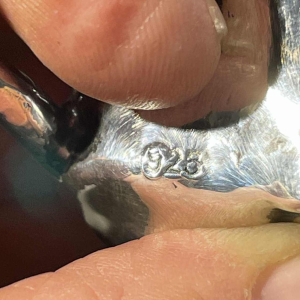 Teckel Hound Sculptuur, Massief Zilver, 20e eeuw