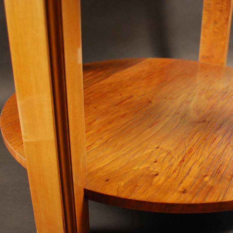 De Coene Frères, Art Deco salontafel, sycamore mahonie inlegwerk, ca 1925