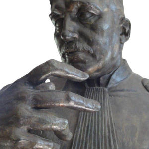 Pierre De Soete Advocaat Jules Destrée sculptuur / buste in brons, ca 1930