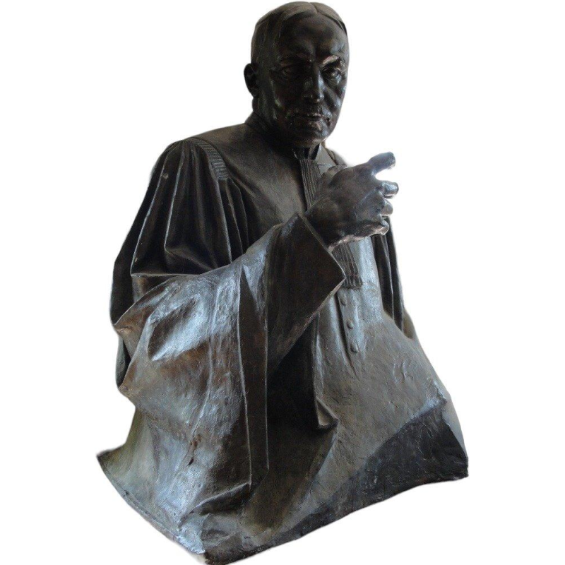 Pierre De Soete Advocaat Jules Destrée sculptuur / buste in brons, ca 1930