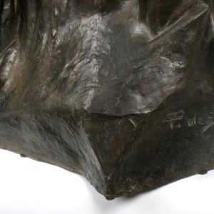 Pierre De Soete Lawyer Jules Destrée sculpture / bust in bronze, ca 1930