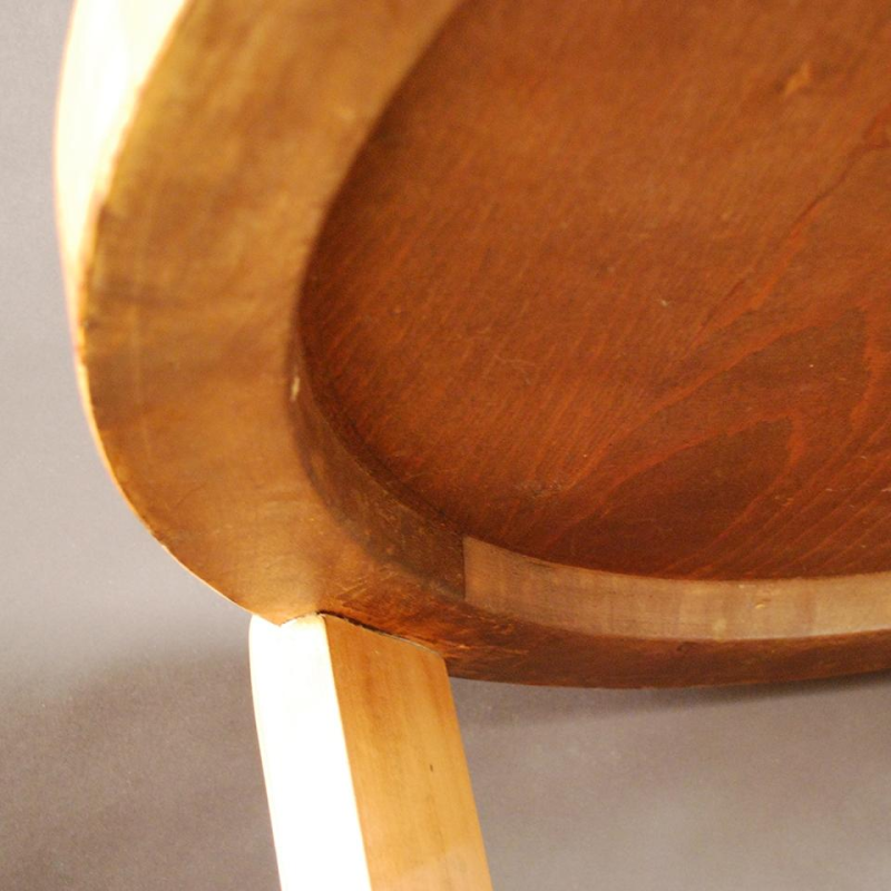 De Coene Frères, Art Deco coffee table, sycamore mahogany marquetry, ca 1925