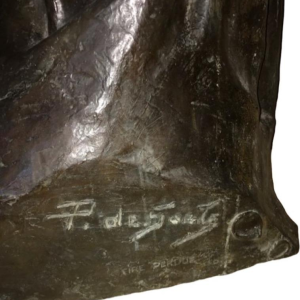 Pierre De Soete Advocaat Jules Destrée sculptuur / buste in brons, ca 1930