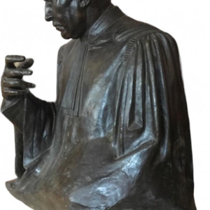 Pierre De Soete "Avocat Jules Destrée" sculpture / buste en bronze, ca 1930