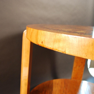 De Coene Frères, Art Deco salontafel, sycamore mahonie inlegwerk, ca 1925