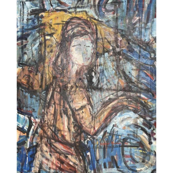 Djemel MERBAH (1949-) huile sur toile