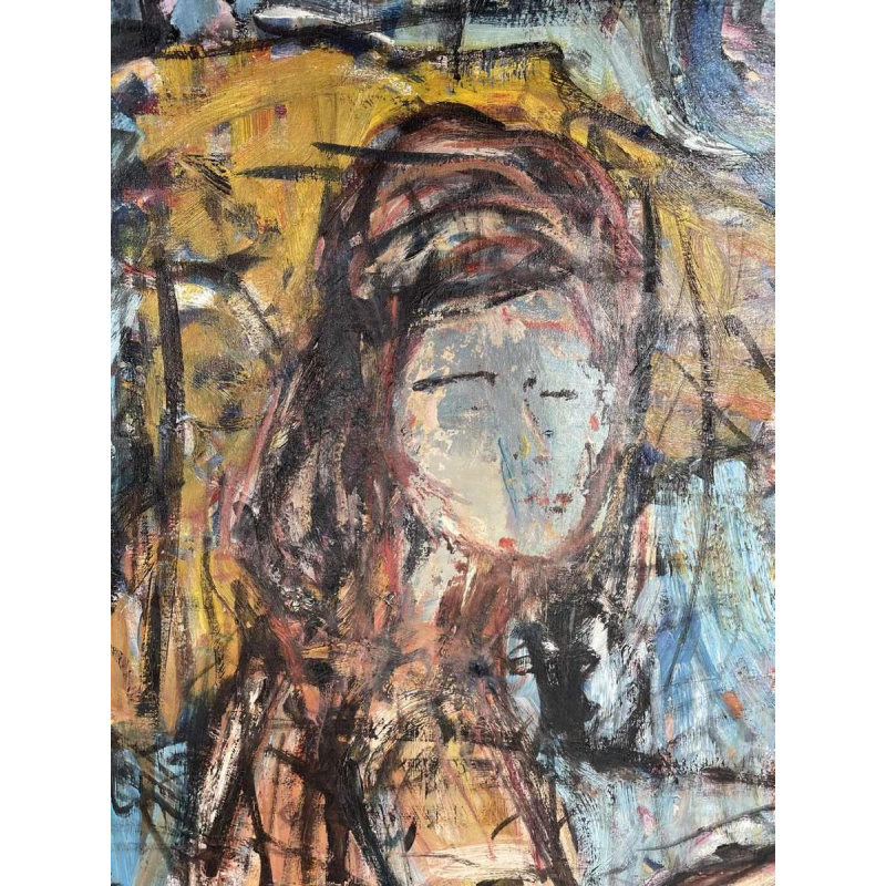 Djemel MERBAH (1949-) huile sur toile