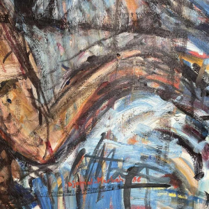 Djemel MERBAH (1949-) oil on canvas