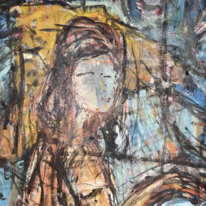 Djemel MERBAH (1949-) huile sur toile