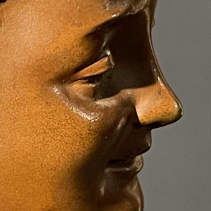 Victor Bruyneel "femme eÂ´leÂ´gante" Sculpture Buste bronze Art Nouveau, ca 1900