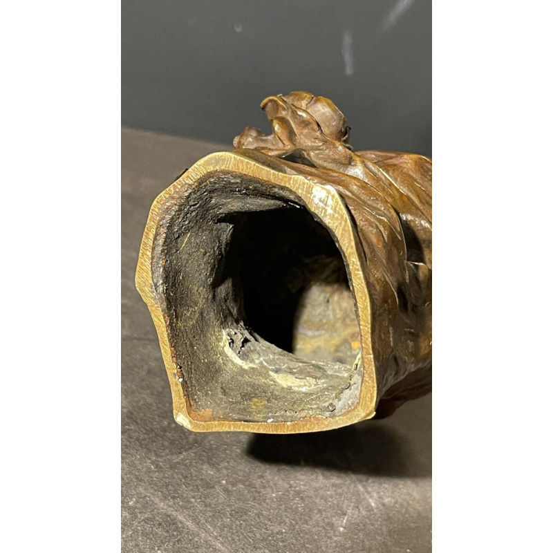 Victor Bruyneel "femme eÂ´leÂ´gante" Sculpture Buste bronze Art Nouveau, ca 1900