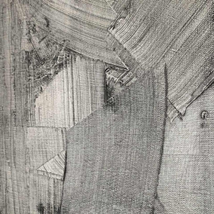 ANDRE LAPIERE 1966 ' Brume Mosane ' Grand Tableau Abstrait, huile sur toile