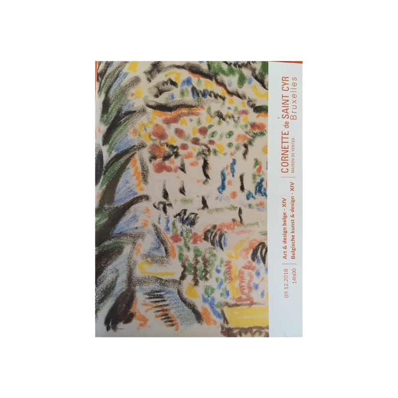 ANDRE LAPIERE 1966 ' Brume Mosane ' Grand Tableau Abstrait, huile sur toile