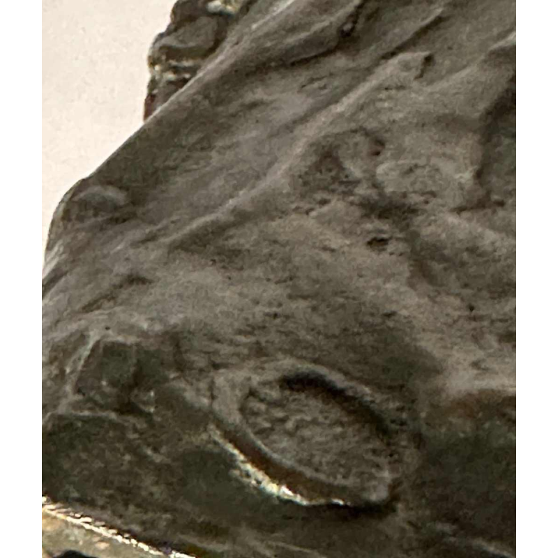 L. Place "Bacchus" petite sculpture en bronze signée, école belge