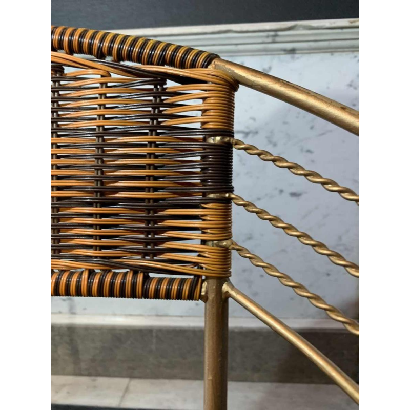 SÃ©rie de 6 Fauteuils ExtÃ©rieur 'Scoubidou' Patio Italiens Vintage Jardin, 1950s