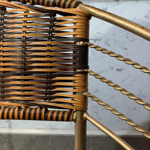 SÃ©rie de 6 Fauteuils ExtÃ©rieur 'Scoubidou' Patio Italiens Vintage Jardin, 1950s