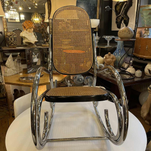 Rocking Chair Moderniste 70s, Style Marcel Breuer / Bois CourbÃ© Michael Thonet