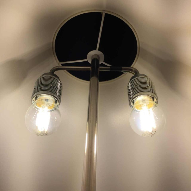 Pierre Giraudon, lampe à poser prisme en " Résine Fractale ", bronze argenté, 1970s