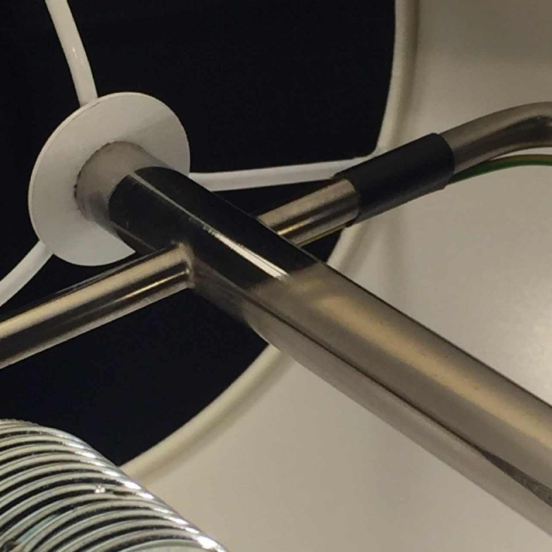 Pierre Giraudon " Resine Fractale " Prisma Tafellamp, verzilverd brons, 1970s