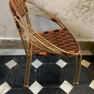 SÃ©rie de 6 Fauteuils ExtÃ©rieur 'Scoubidou' Patio Italiens Vintage Jardin, 1950s