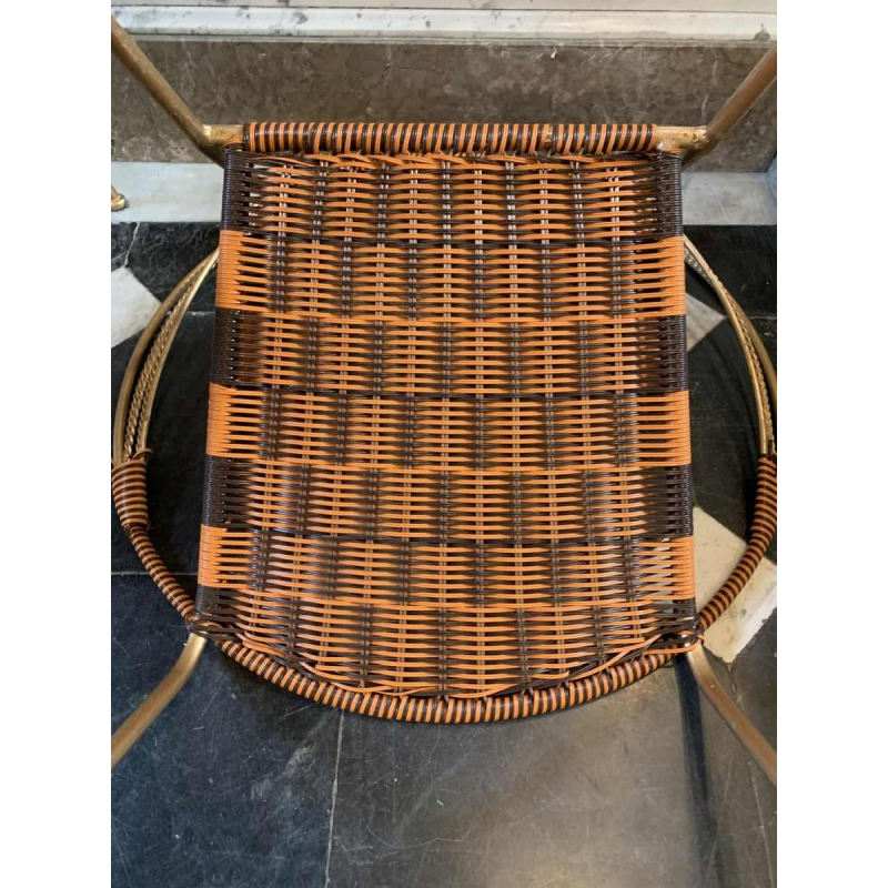 SÃ©rie de 6 Fauteuils ExtÃ©rieur 'Scoubidou' Patio Italiens Vintage Jardin, 1950s