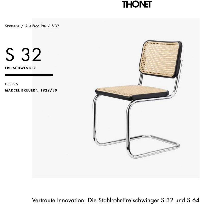 Rocking Chair Moderniste 70s, Style Marcel Breuer / Bois CourbÃ© Michael Thonet