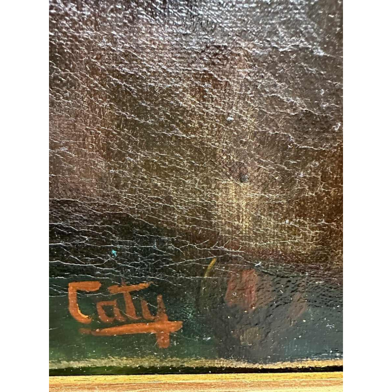 Lezend jong meisje door Charles Caty