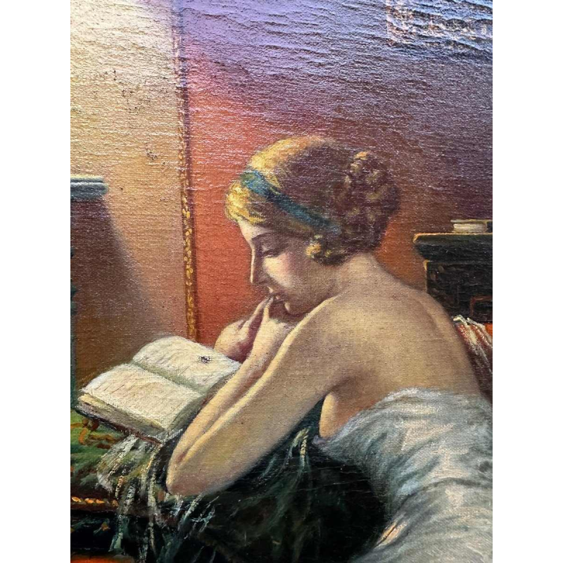 Jeune Fille à La Lecture by Charles Caty