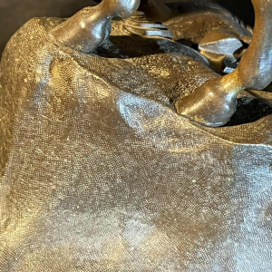 "L'accolade" sculpture animalière, bronze animalier cheval / chevaux, XIXè siècle