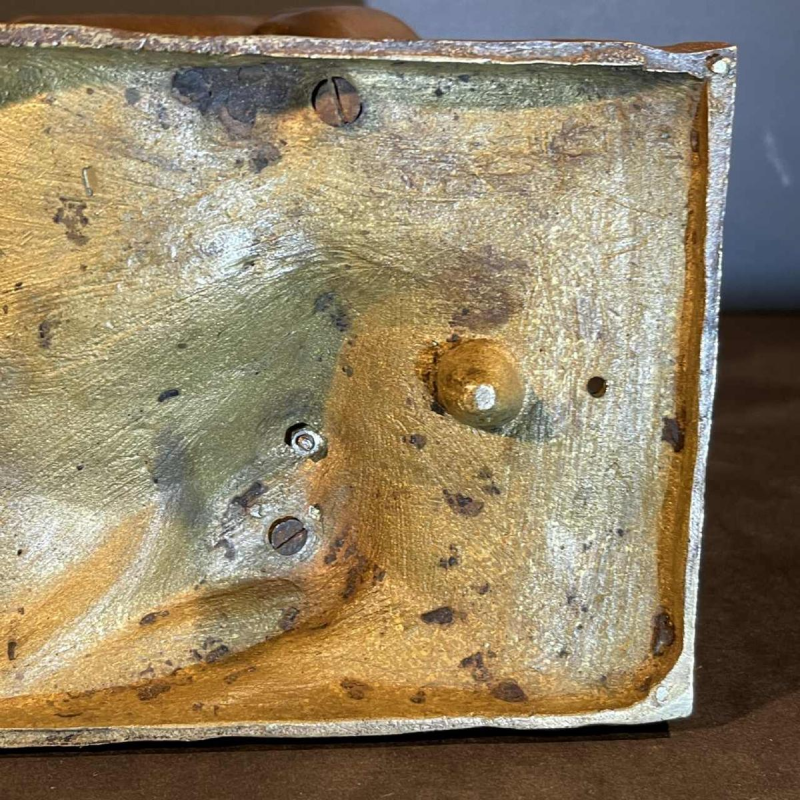 "L'accolade" dier sculptuur, bronzen dieren paard / paarden, 19e eeuw