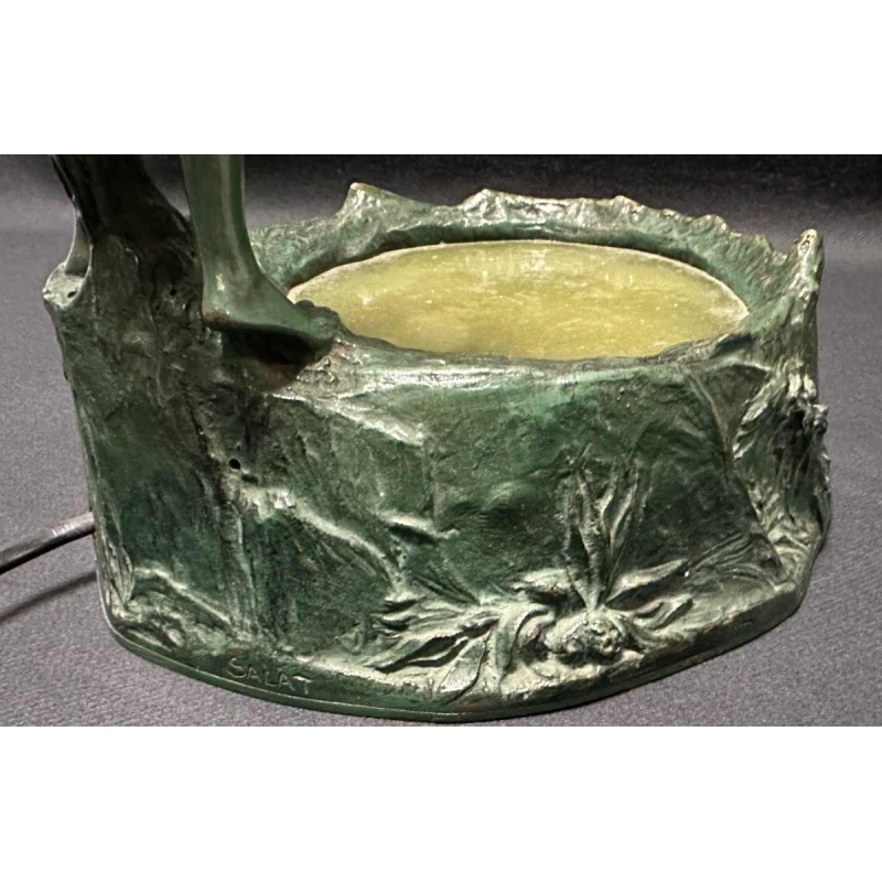 Jeune Fille devant l'Etang signed Salât for Bruno Zach