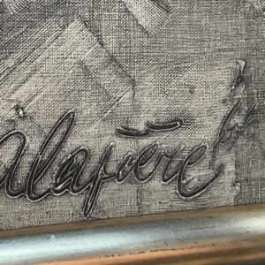 ANDRE LAPIERE 1966 ' Cascade Ardennes ' Grand Tableau Abstrait, huile sur toile