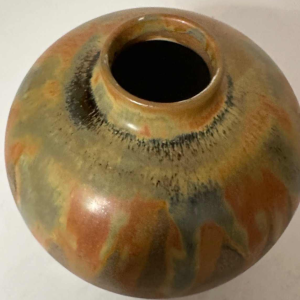 Petite vase tigré en grés Keramis