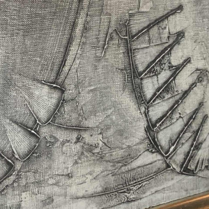 ANDRE LAPIERE 1966 ' Cascade.... ' groot abstract schilderij, olieverf op doek