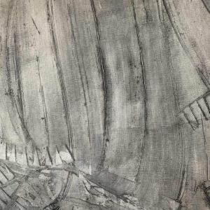 ANDRE LAPIERE 1966 ' Cascade.... ' groot abstract schilderij, olieverf op doek