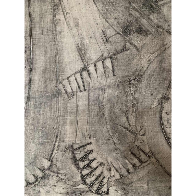 ANDRE LAPIERE 1966 ' Cascade.... ' groot abstract schilderij, olieverf op doek