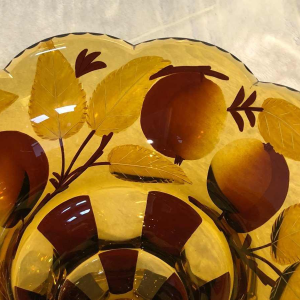Bohemian glassware bowl - Karel Palda