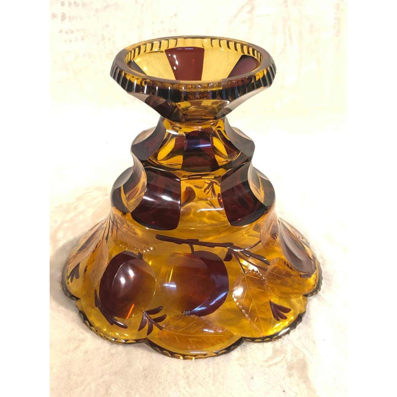 Bohemian glassware bowl - Karel Palda