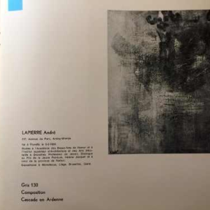 ANDRE LAPIERE 1966 ' Cascade.... ' groot abstract schilderij, olieverf op doek