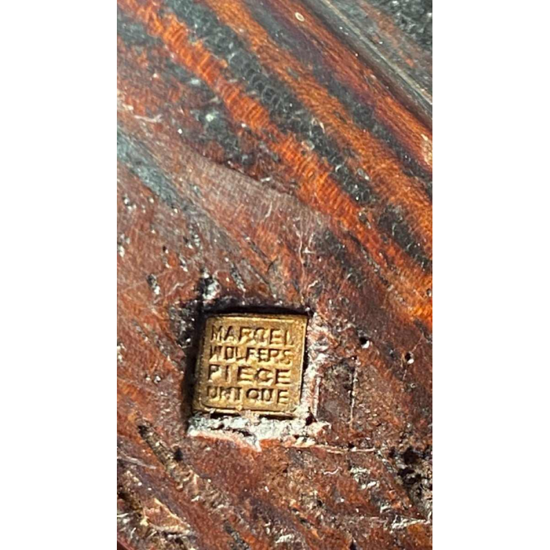 Marcel Wolfers "Head of a Chinese sage", wood sculpture