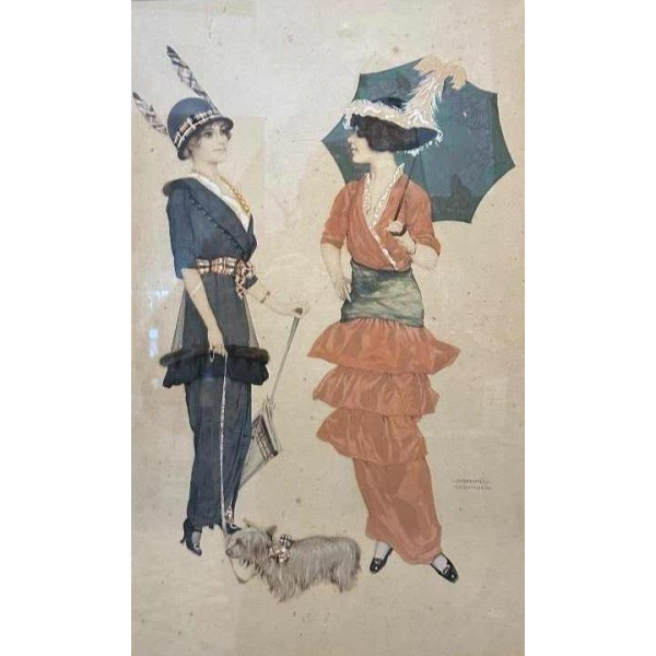 Les Deux élégantes Parisiennes Raphael Kirchner