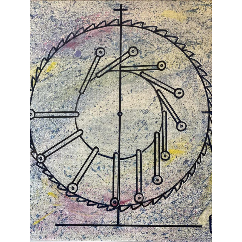 Jonny KIGGEN XX e siècle oeuvre originale de 1994 peinte sur toile