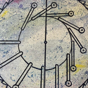 Jonny KIGGEN XX e siècle uvre originale de 1994 peinte sur toile