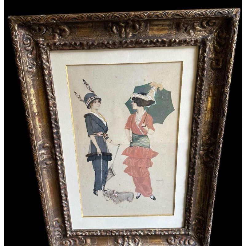 De twee elegante Parijzenaars Raphael Kirchner